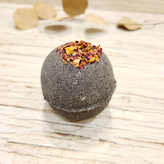 All Natural Bath Bomb | Orange-Eucalyptus-Activated Charcoal ABD Naturals