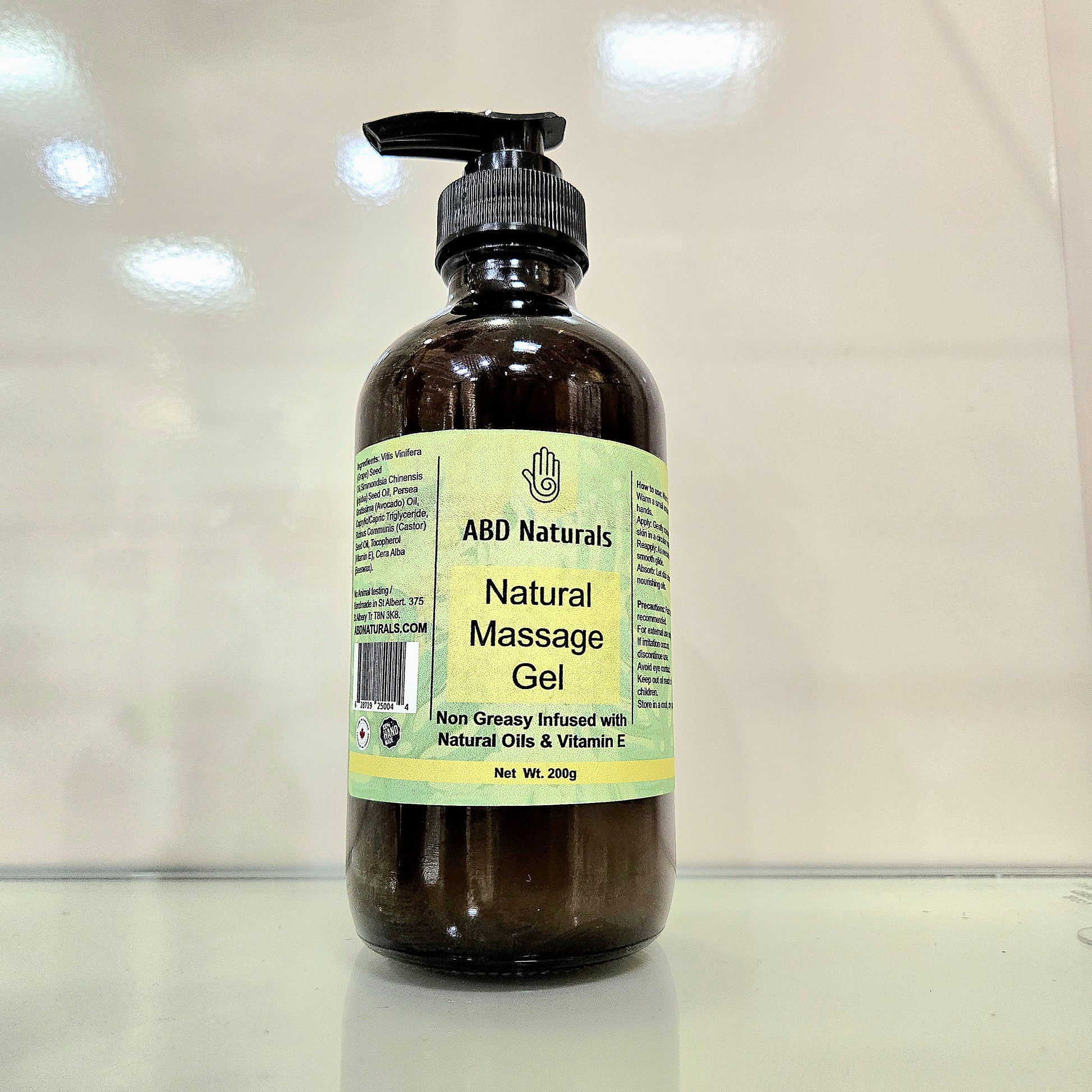 Natural massage gel at ABD Naturals