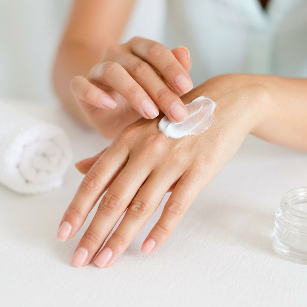 Moisturizing hand cream for softening and protecting dry, cracked hands, handmade in Alberta