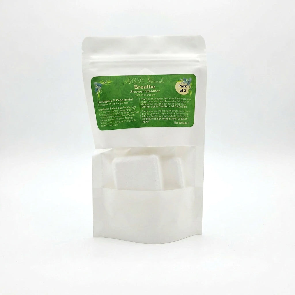 Breathe shower steamer for a refreshing shower and easy breathing