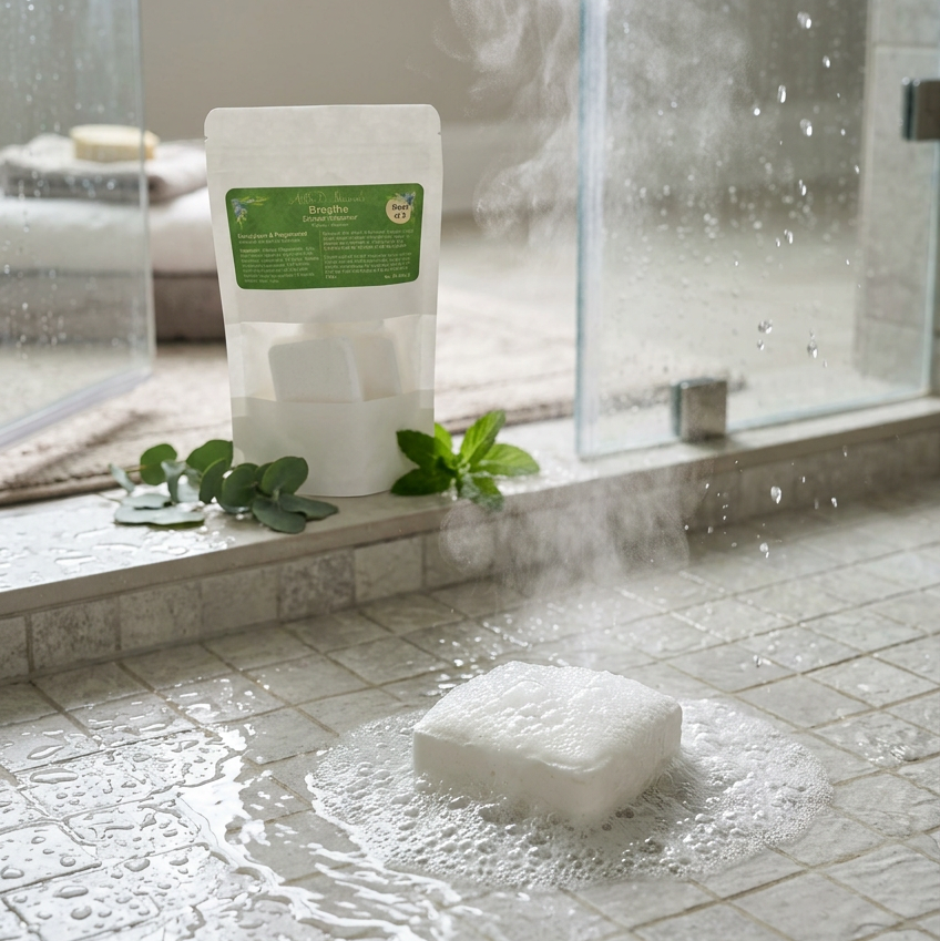 Breathe Shower Steamer – Menthol, Eucalyptus & Peppermint