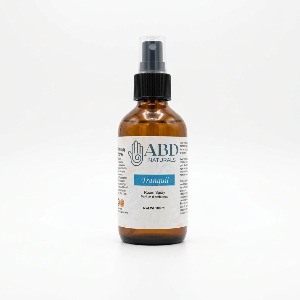 Tranquil room spray with lavender, bergamot and geranium by ABD Naturals