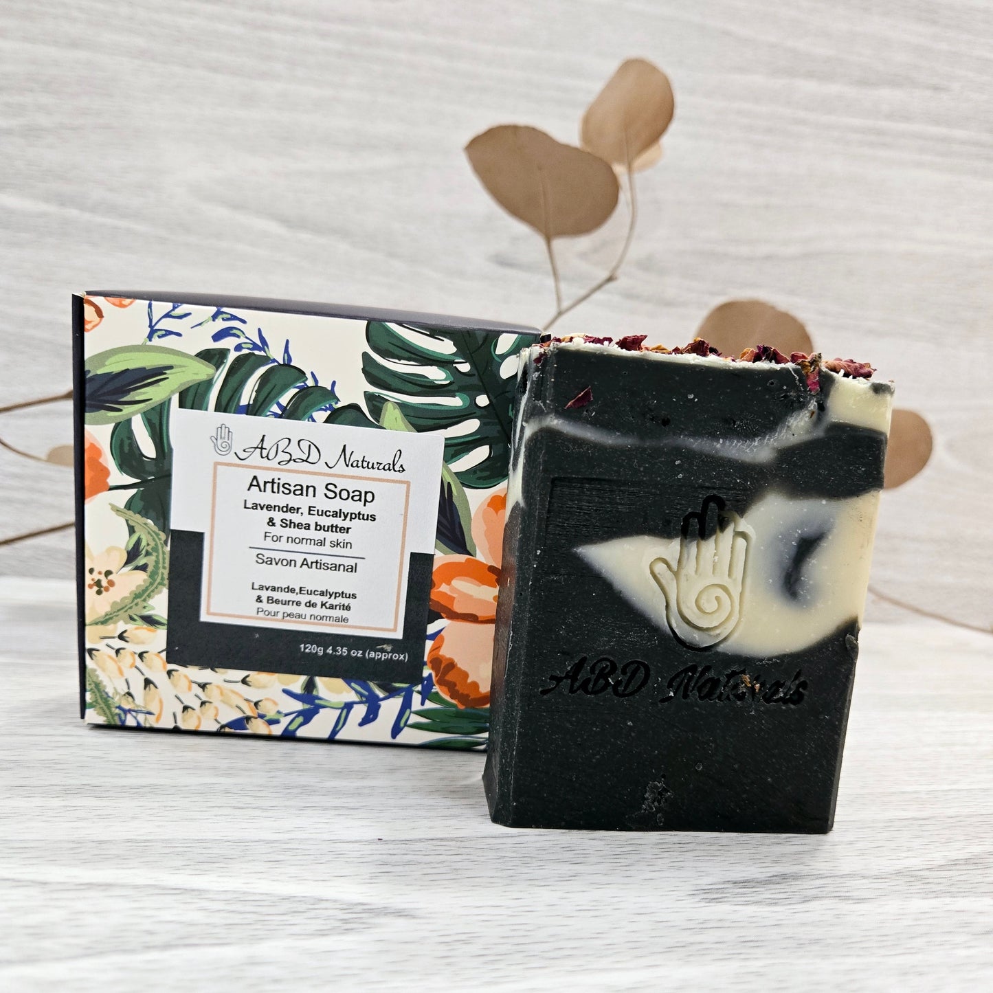 All natural charcoal soap - Lavender Eucalyptus ABDnaturals