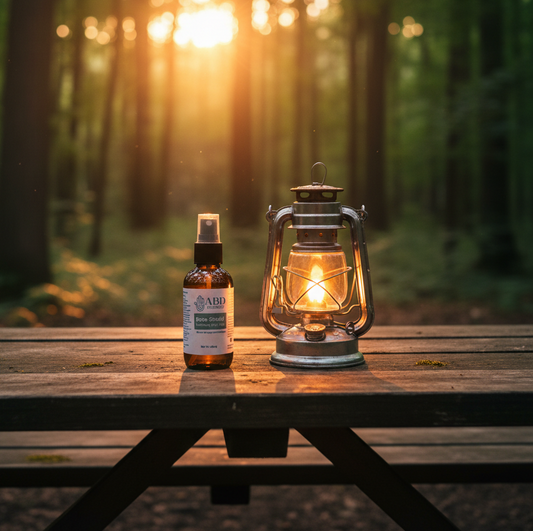 Natural bug spray for camping and outdoors