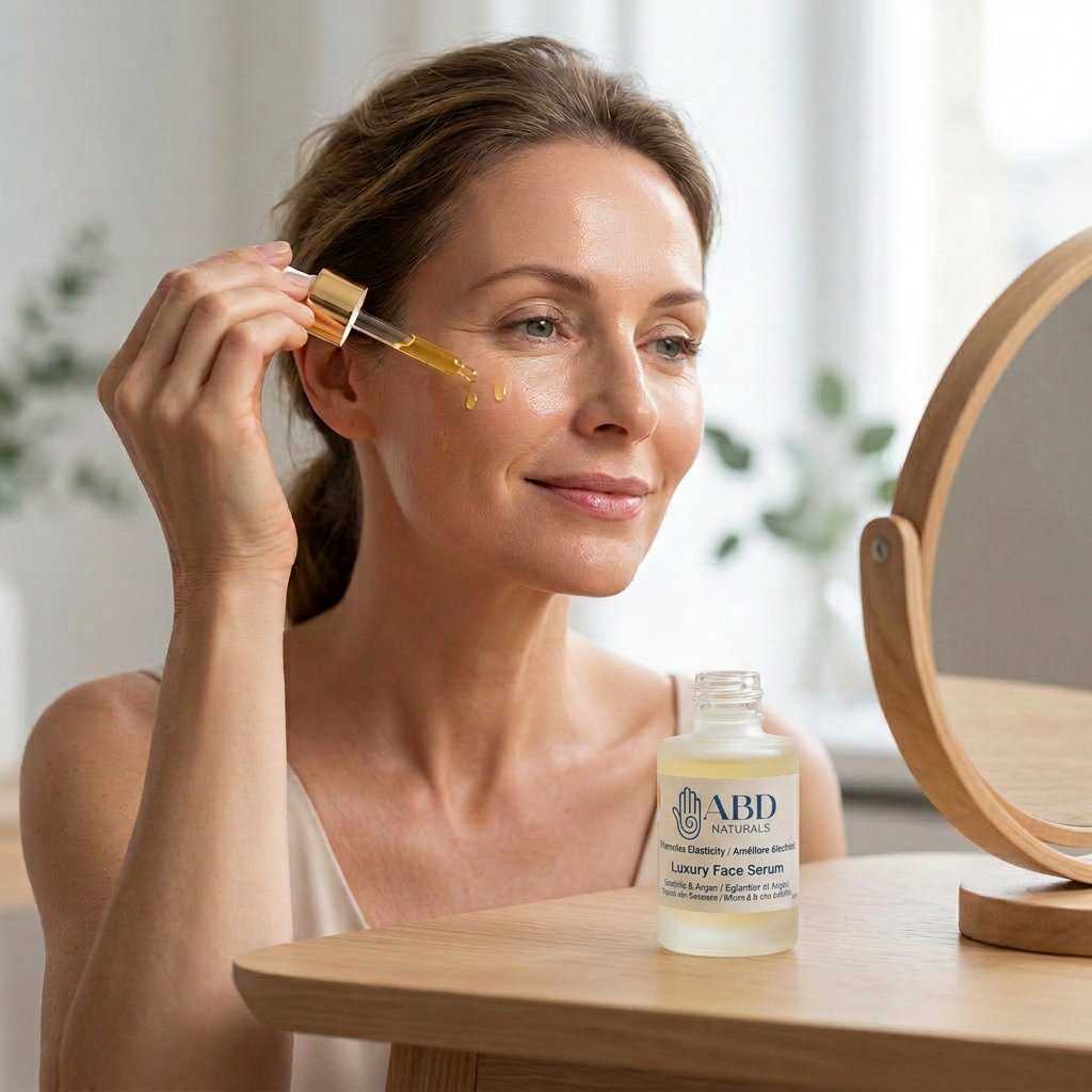 natural serum for dry mature skin