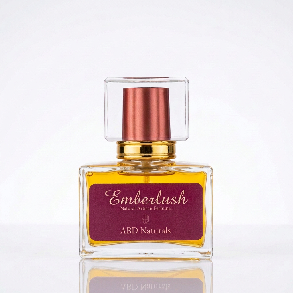 Emberlush natural artisan perfume for a warm, grounding everyday scent