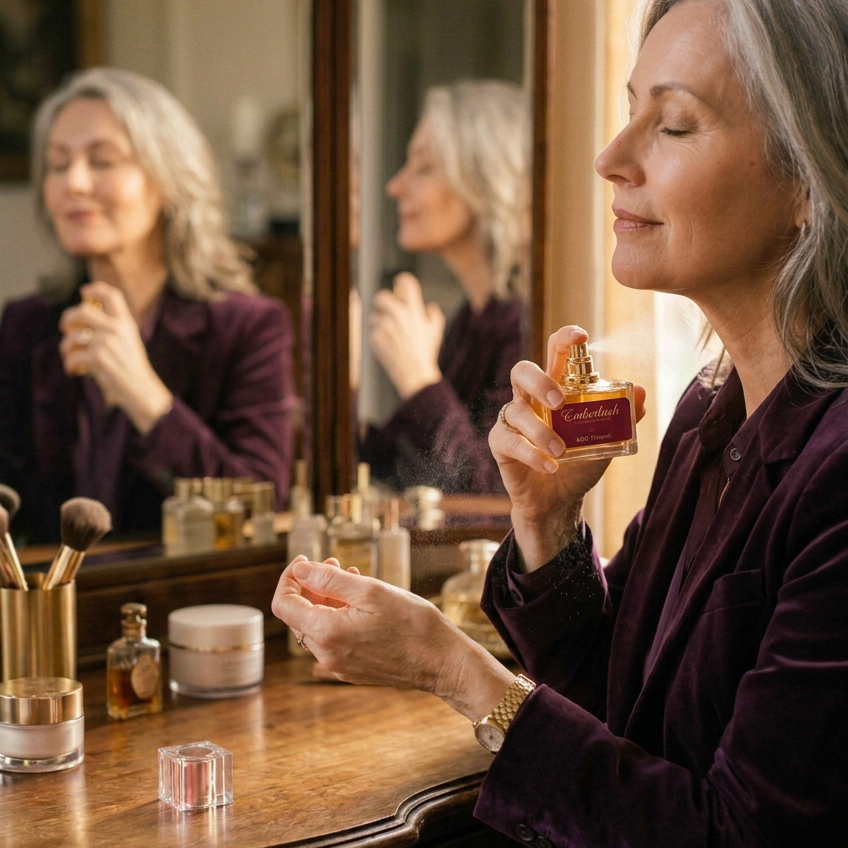 Emberlush natural artisan perfume for a warm, grounding everyday scent, handmade in Alberta