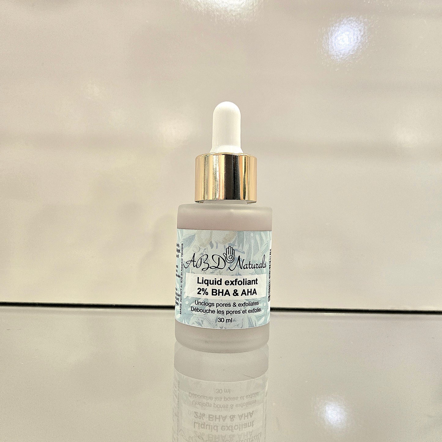 Liquid exfoliant serum 2% BHA & AHA for acne prone skin