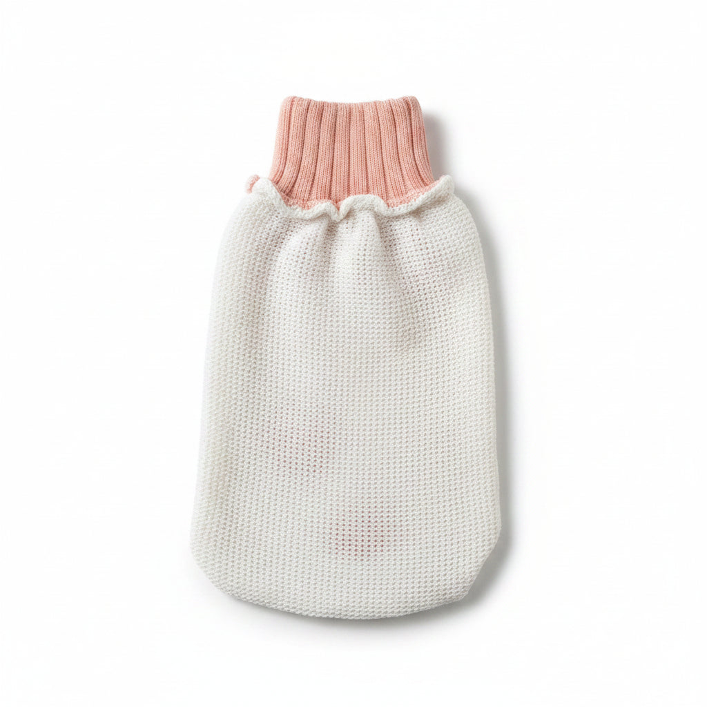 Exfoliating mitten at ABD Naturals for gentle face and body exfoliation in the shower or bath
