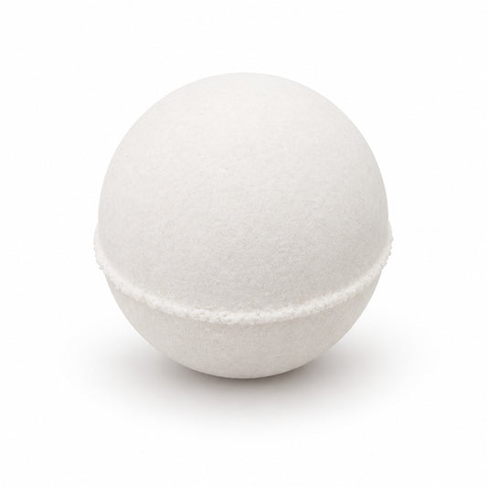 Natural coconut bath bomb for a creamy, skin-softening bath