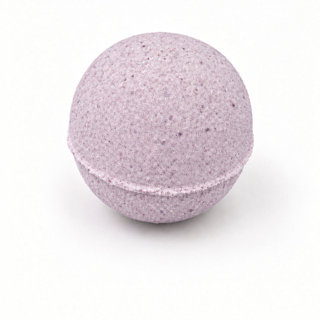 Natural lavender bath bomb for a calming, relaxing bath